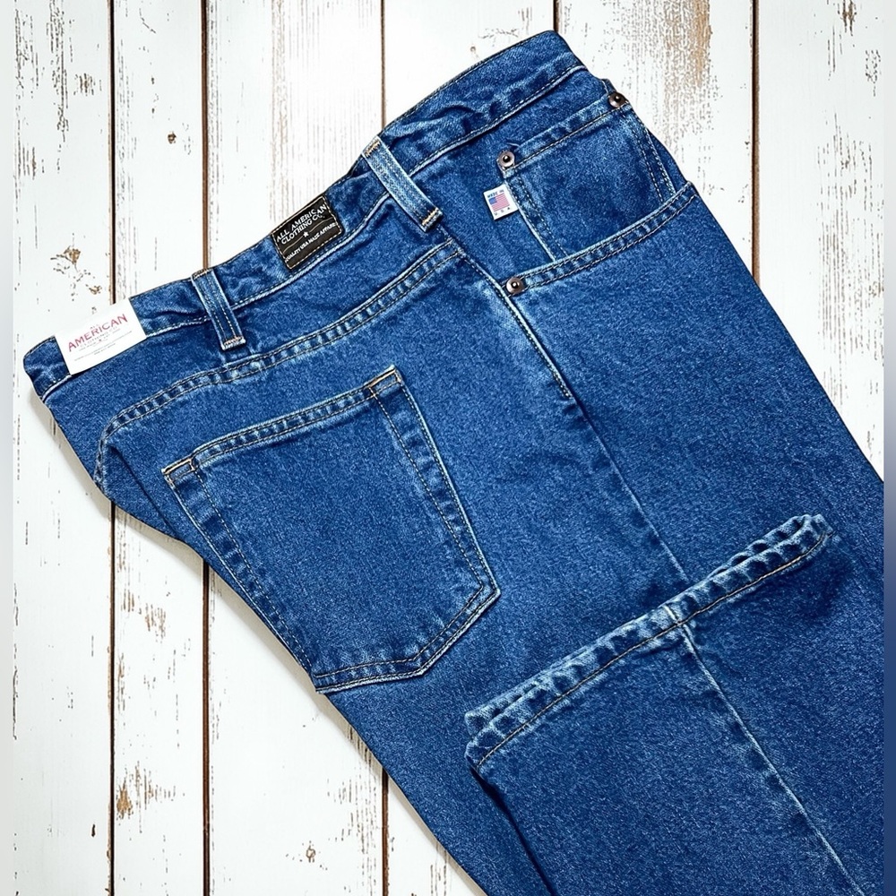 Vtg All American Clothing Jeans 46 x 30 AA1873L Regular Fit Slightly Tapered NEW